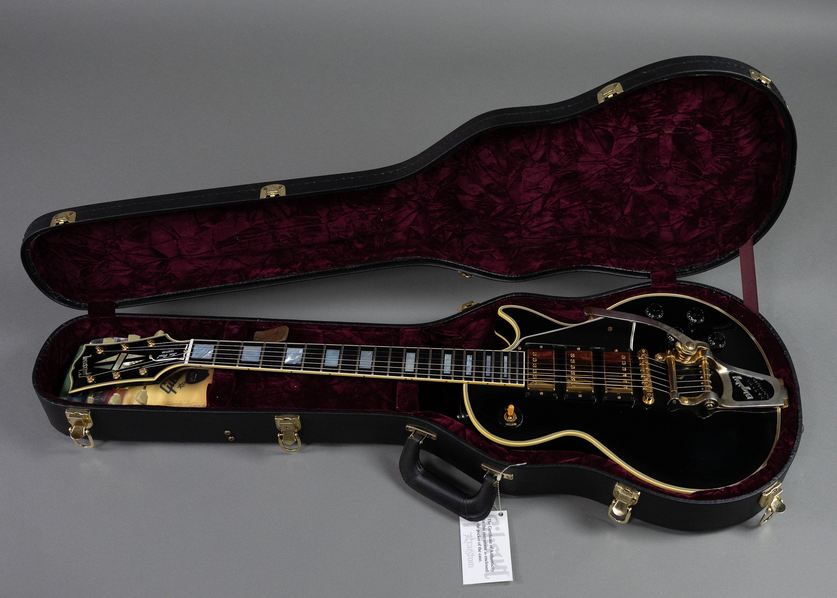 2008 Gibson '57 Custom Shop Les Paul Custom (USA, Black, OHSC)