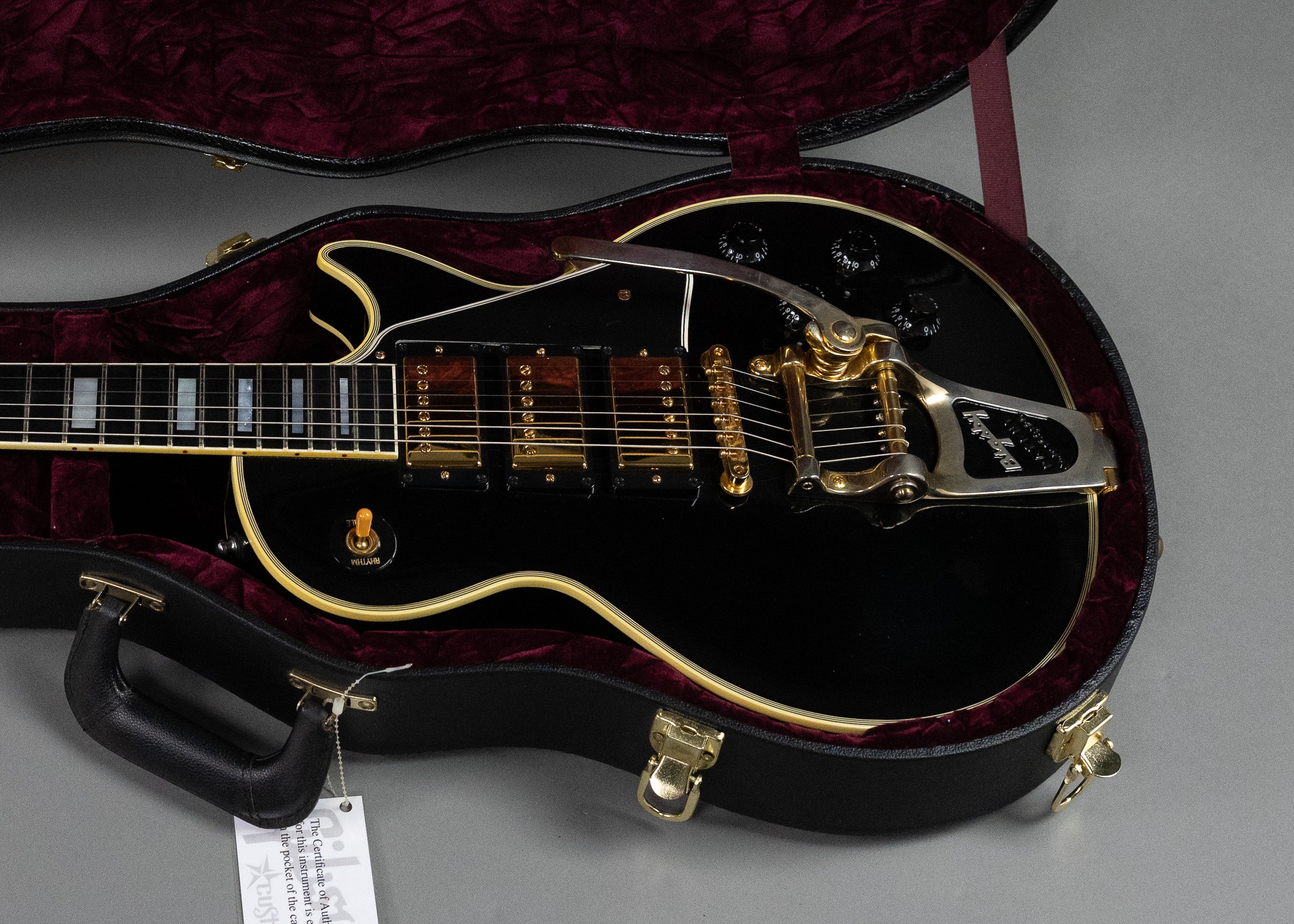 2008 Gibson '57 Custom Shop Les Paul Custom (USA, Black, OHSC)