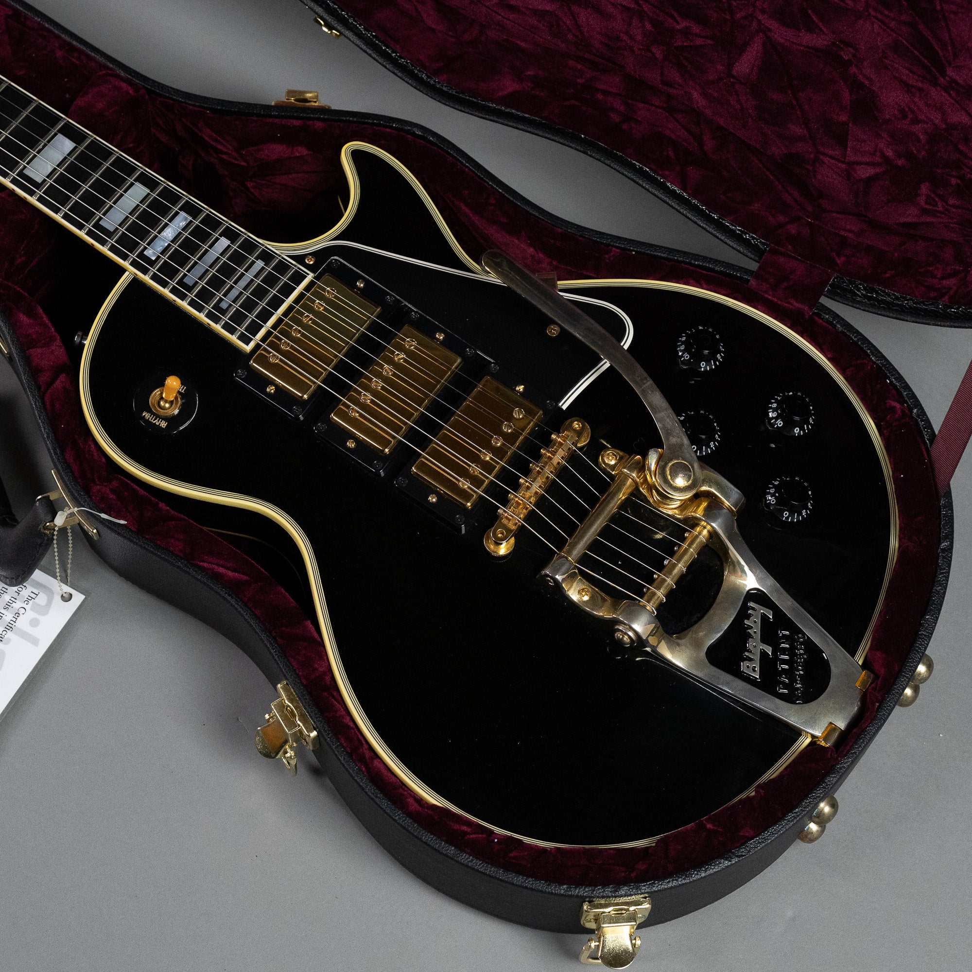 2008 Gibson '57 Custom Shop Les Paul Custom (USA, Black, OHSC)