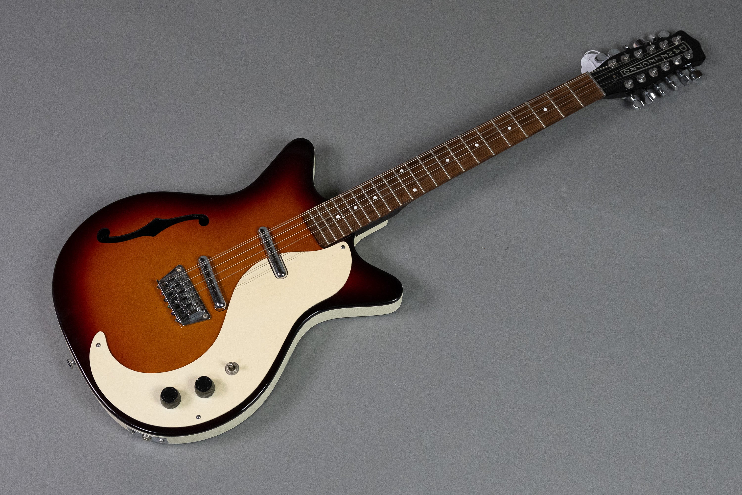 c2010s Danelectro '59 F-hole 12-String (Korea, Cherry Sunburst)