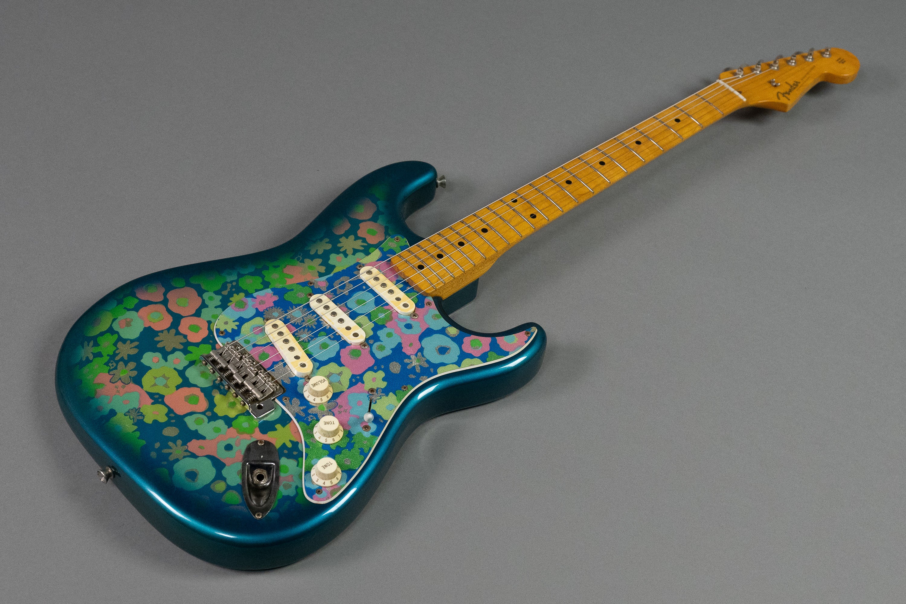 c2004 Fender 'Blue Floral' Stratocaster (Japan, Floral Blue)