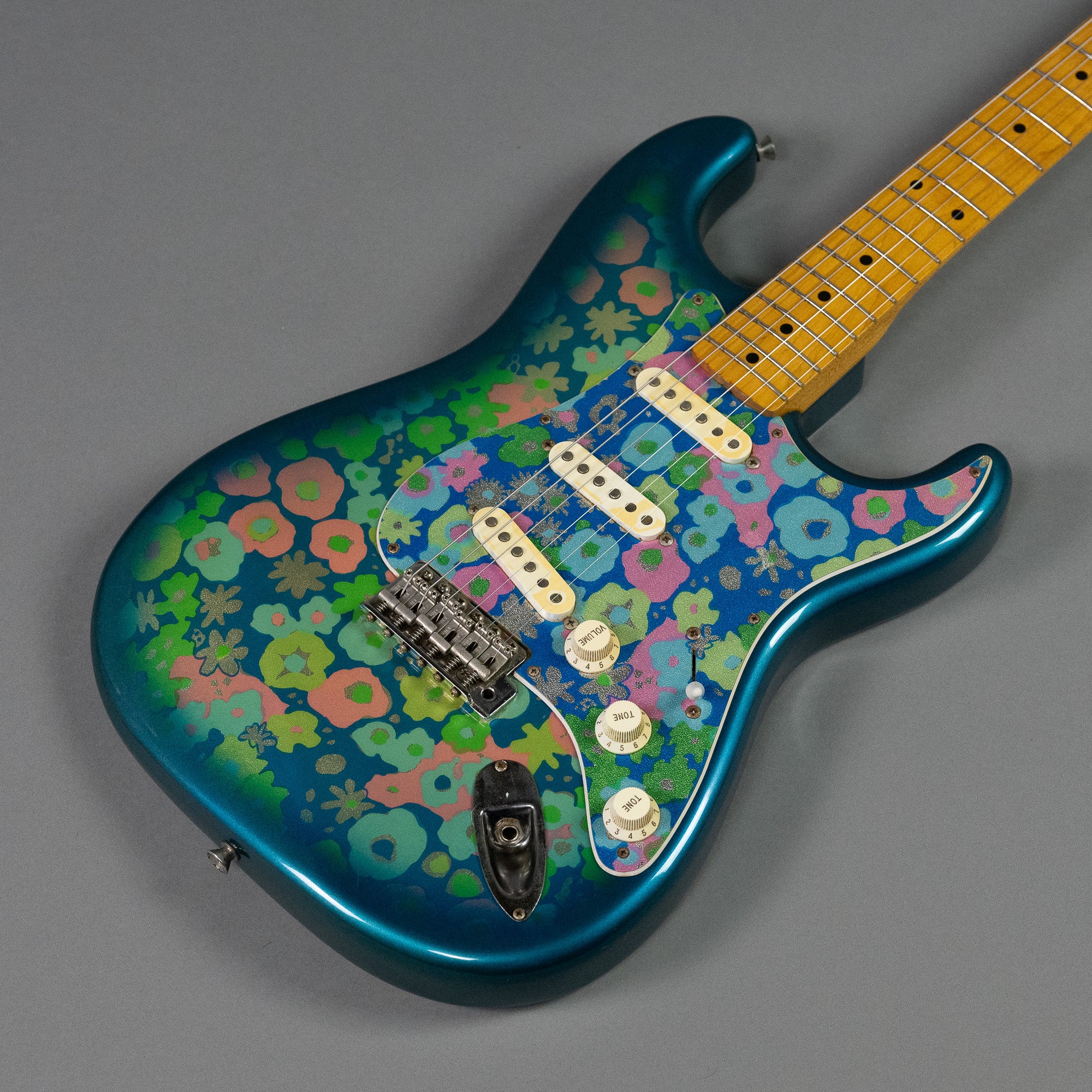 c2004 Fender 'Blue Floral' Stratocaster (Japan, Floral Blue)