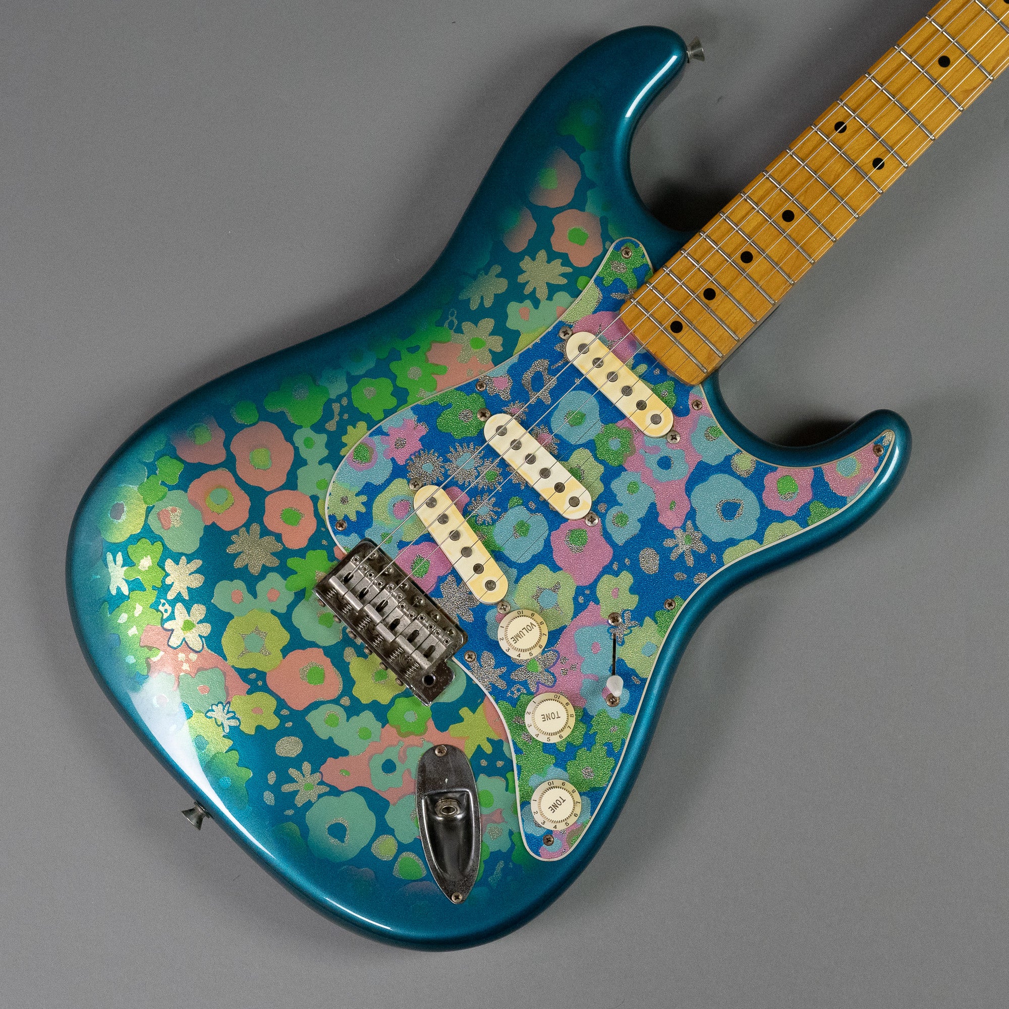 c2004 Fender 'Blue Floral' Stratocaster (Japan, Floral Blue)