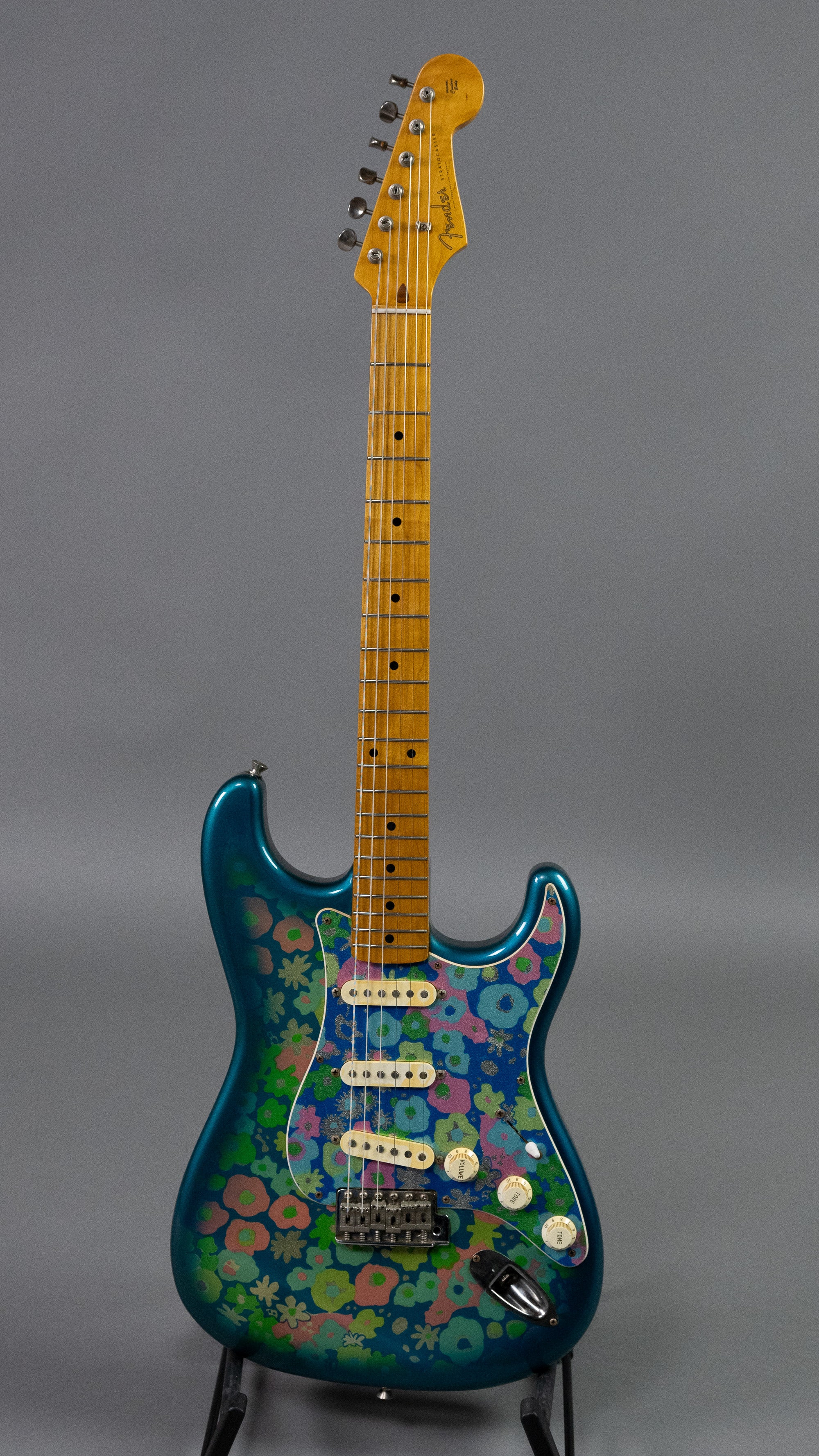 c2004 Fender 'Blue Floral' Stratocaster (Japan, Floral Blue)