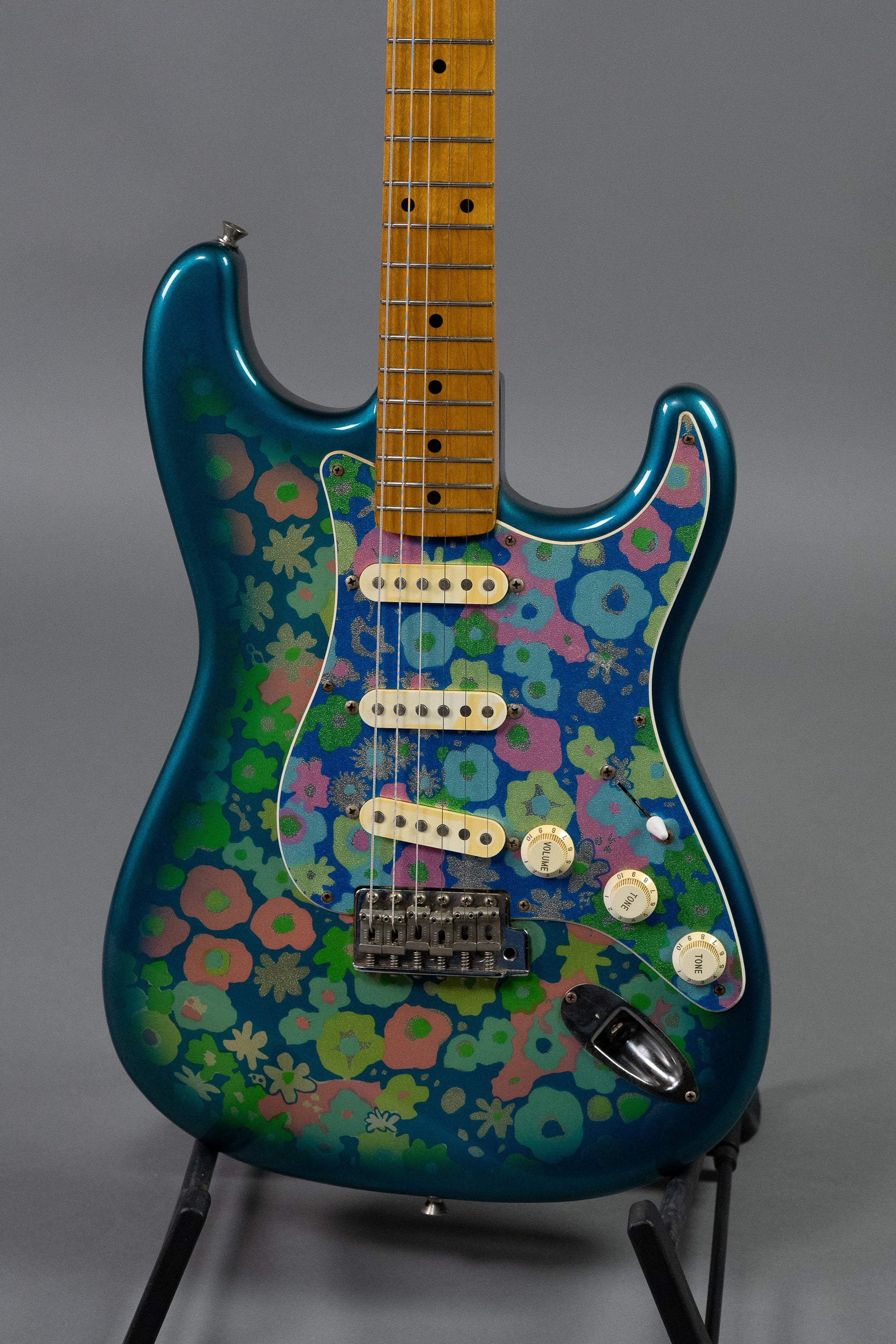 c2004 Fender 'Blue Floral' Stratocaster (Japan, Floral Blue)