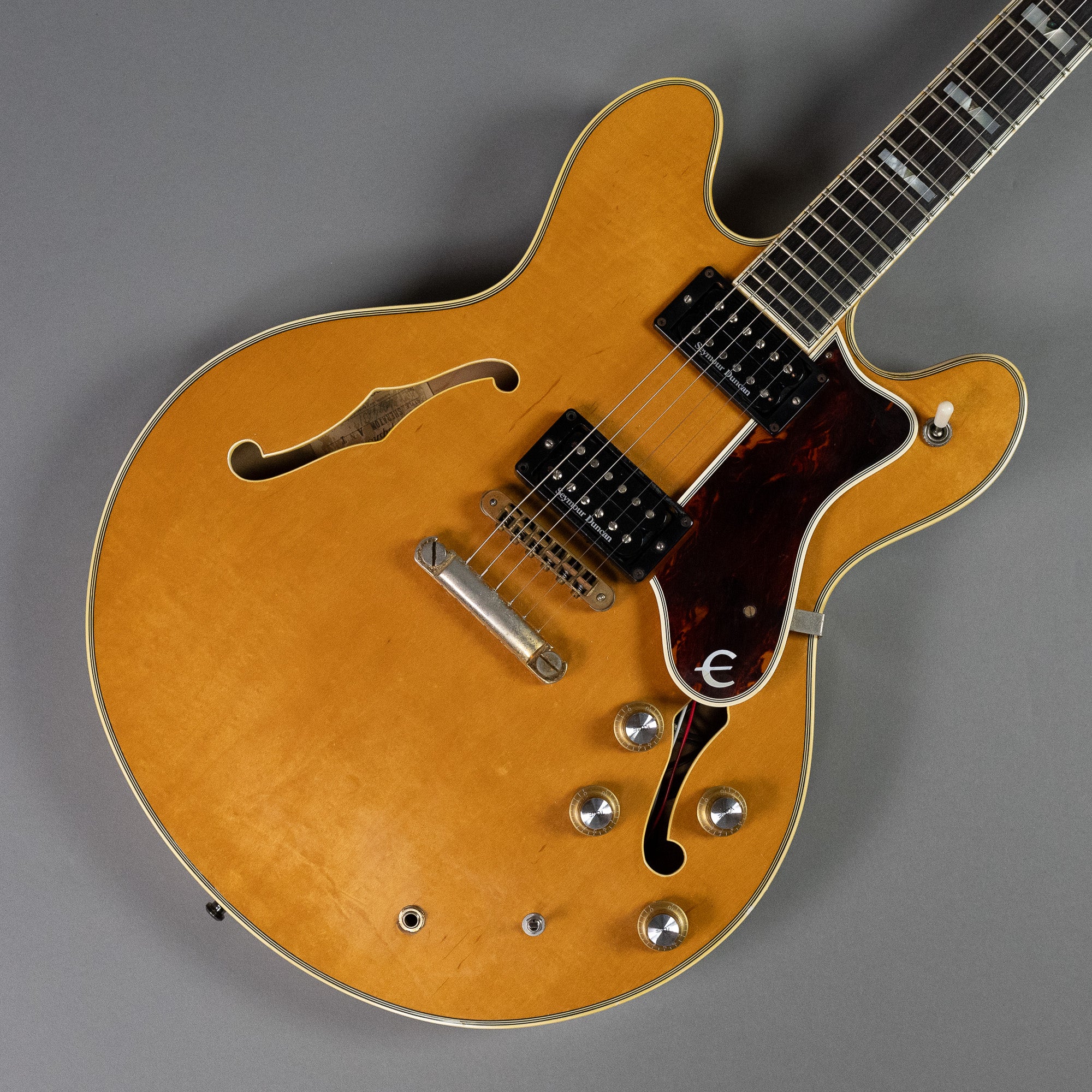 1984 Epiphone Sheraton (Japan, Natural, OHSC)