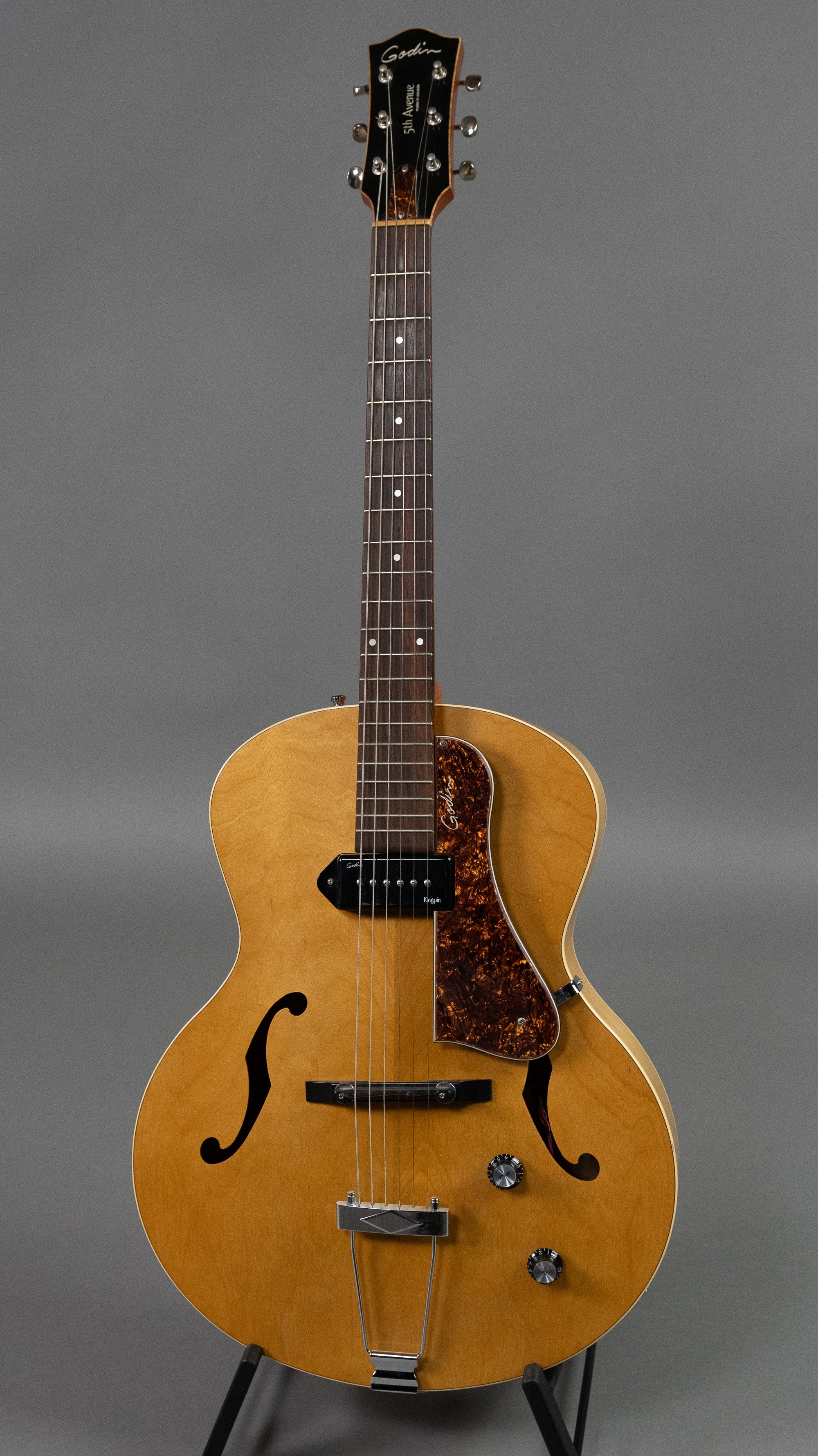 c2010s Godin 5th Avenue Kingpin P90 (Canada, Natural, OHSC)