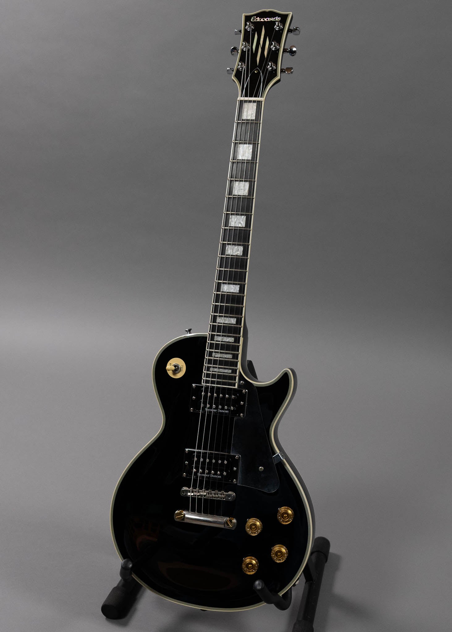 2004 Edwards John Sykes E-LP-130CD (Japan, Black, Gig Bag)