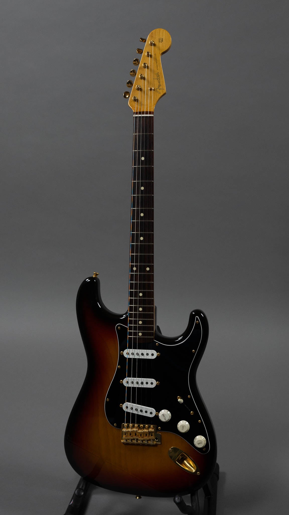 1997 Fender ST-62G-80TX Stratocaster (Japan, Sunburst, Gold