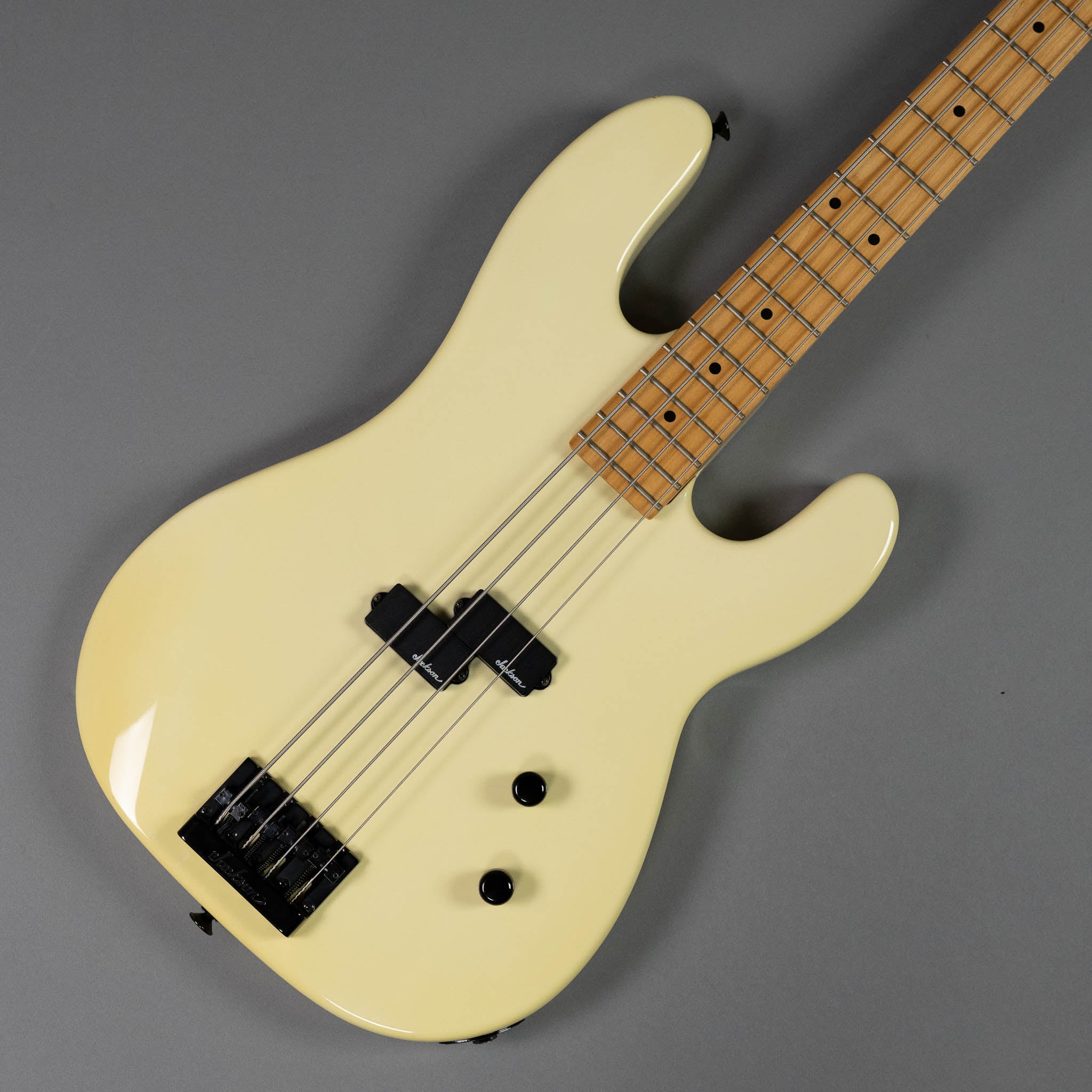 c1989 Charvel Jackson Model 1B Bass (Japan, Aged White)