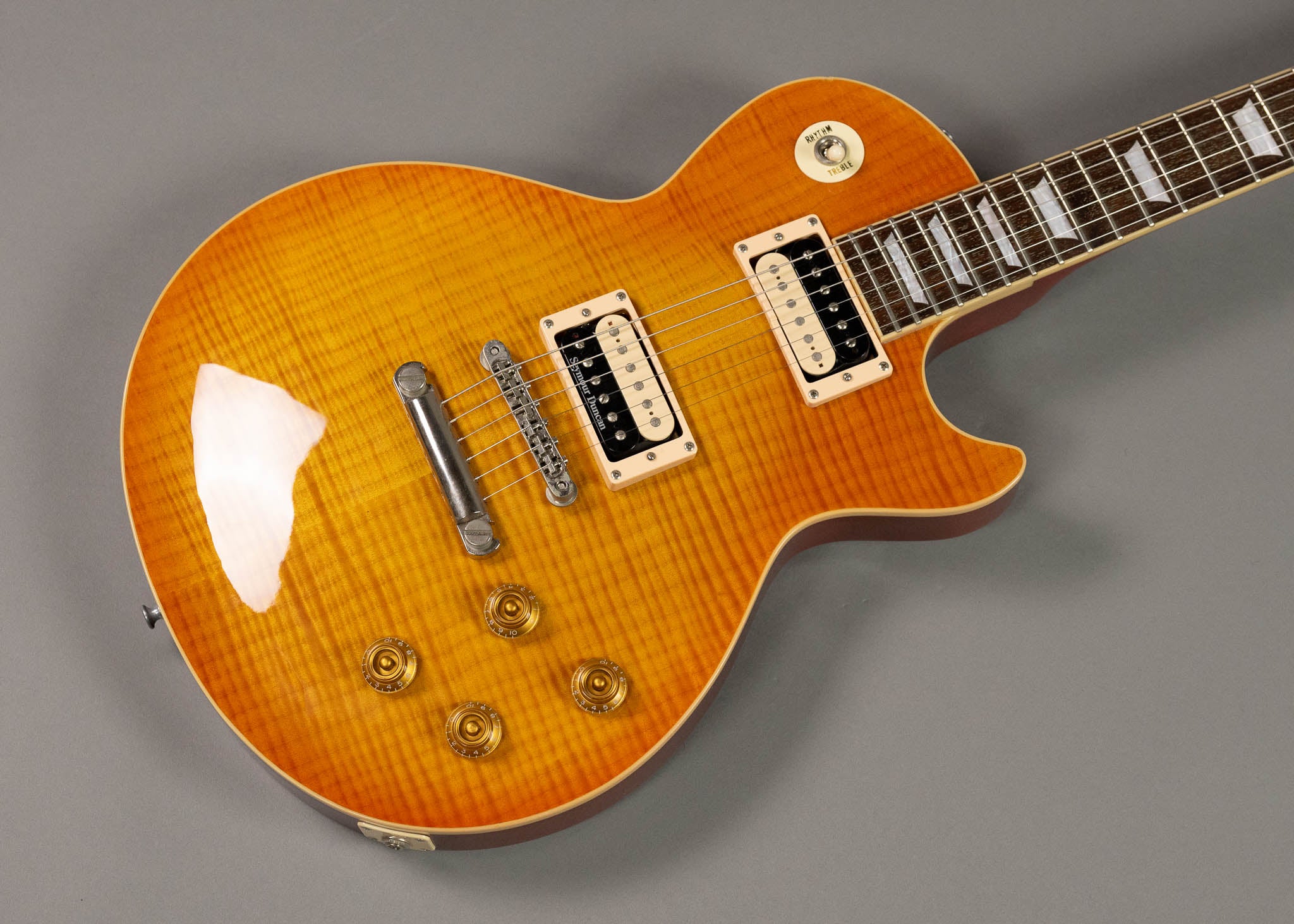 c2003 Edwards (by ESP) E LP-85SD VHB/R 'Les Paul' (Japan, Honeyburst, Gig Bag)