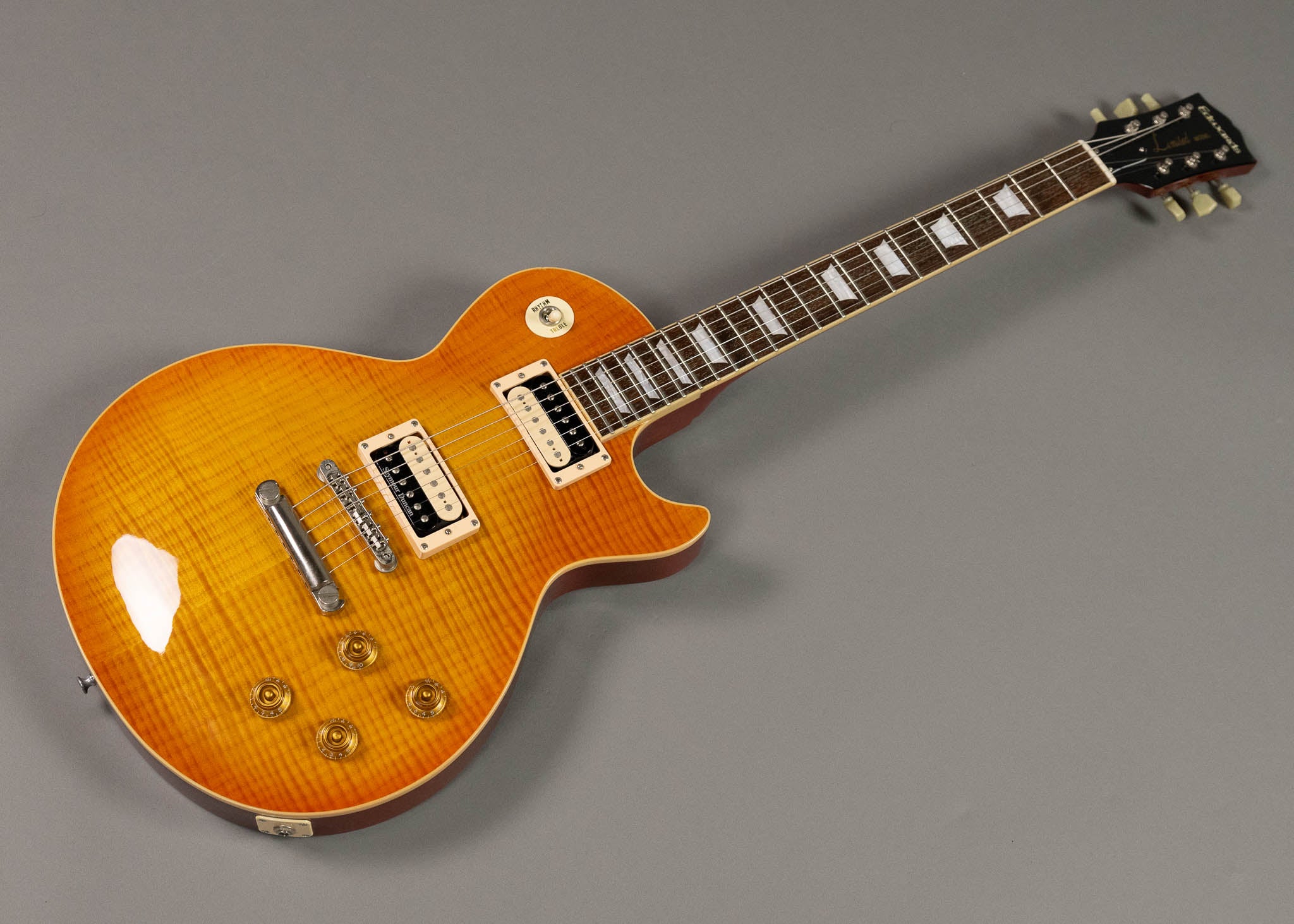 c2003 Edwards (by ESP) E LP-85SD VHB/R 'Les Paul' (Japan, Honeyburst, Gig Bag)