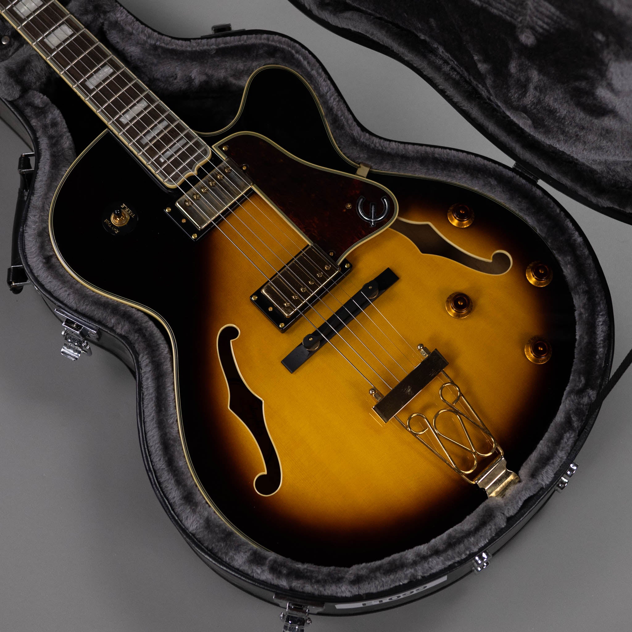 2014 Epiphone Joe Pass Emperor II (Korea, Vintage Sunburst, OHSC)