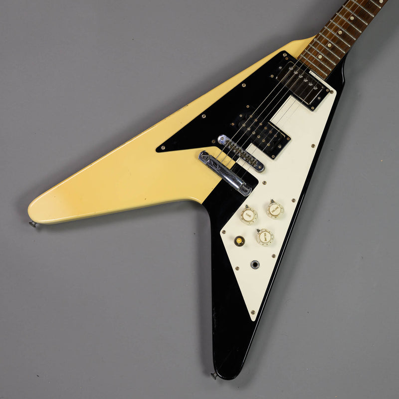 c1980s Fernandes 'Michael Schenker' Flying V (Japan, Black/White)