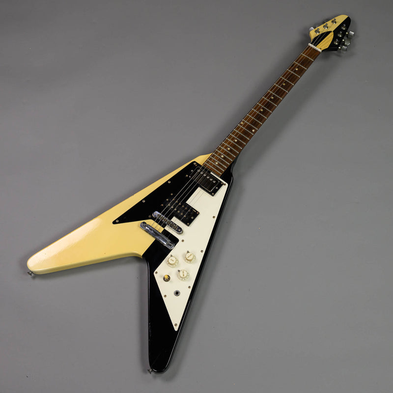 c1980s Fernandes 'Michael Schenker' Flying V (Japan, Black/White)