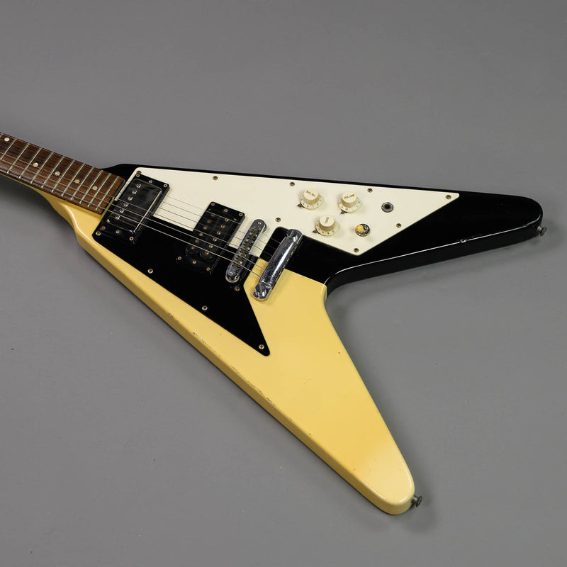 c1980s Fernandes 'Michael Schenker' Flying V (Japan, Black/White)