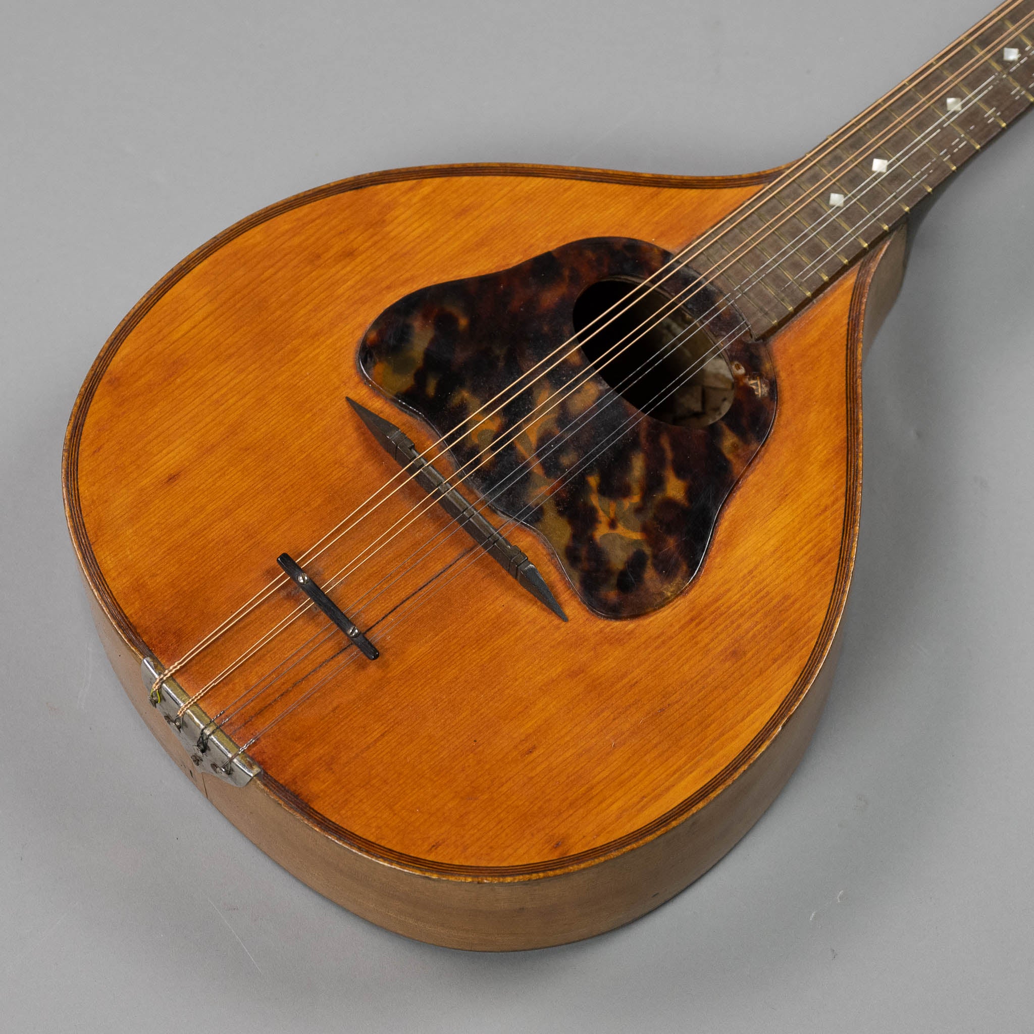 c1930s Mystery Irish Folk Mandolin (Ireland,  Leather Case)