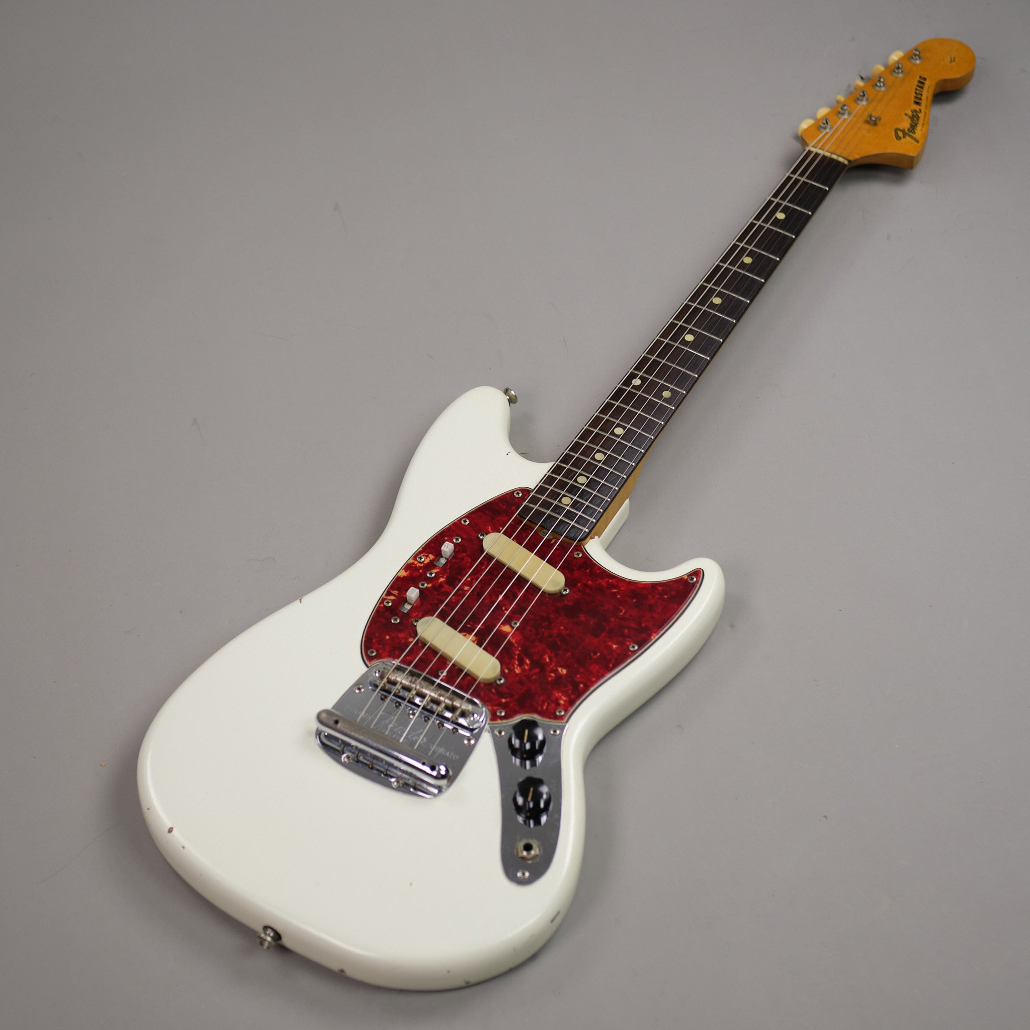 1965 Fender Mustang (USA, L Series, Refin Olympic White, OHSC)