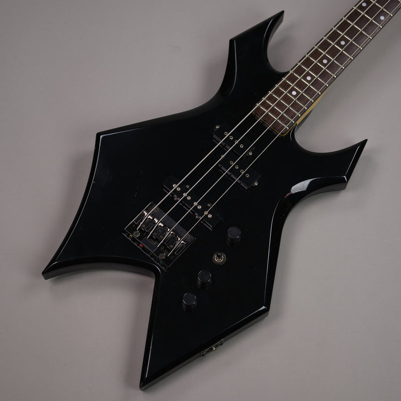 c1990s BC Rich WB-857 Warlock Bass (Japan, Black)
