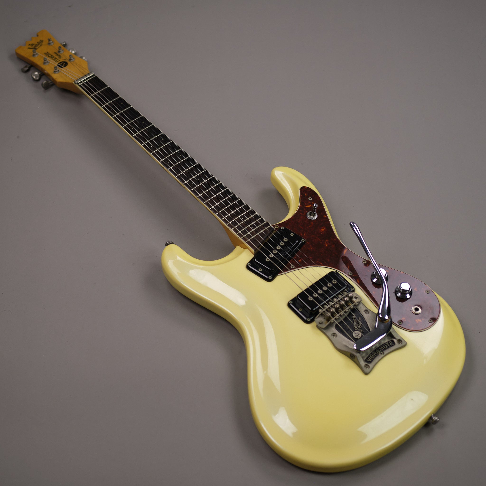 c1990s Mosrite Ventures '65 Super Custom (Pearl White, OHSC)