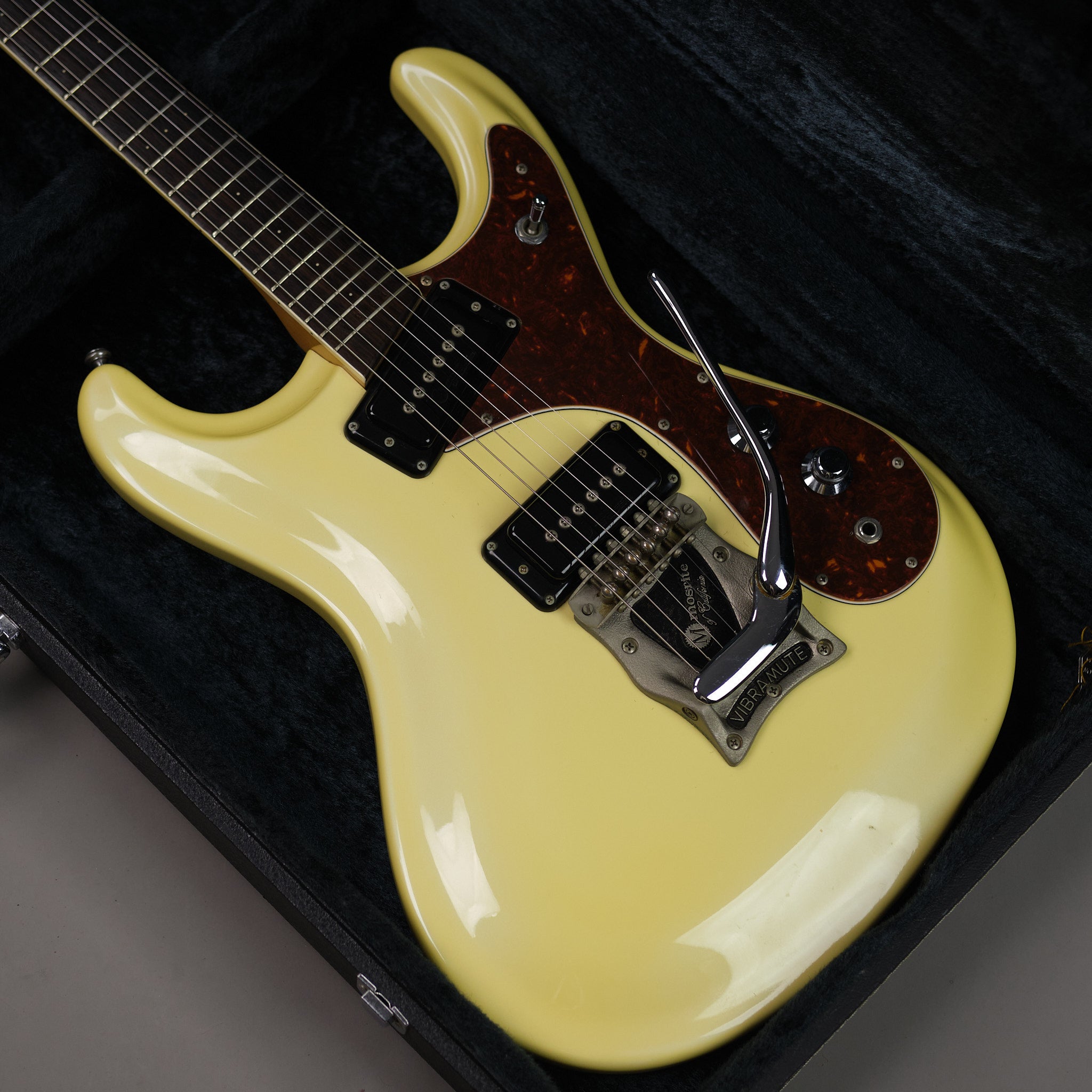 c1990s Mosrite Ventures '65 Super Custom (Pearl White, OHSC)