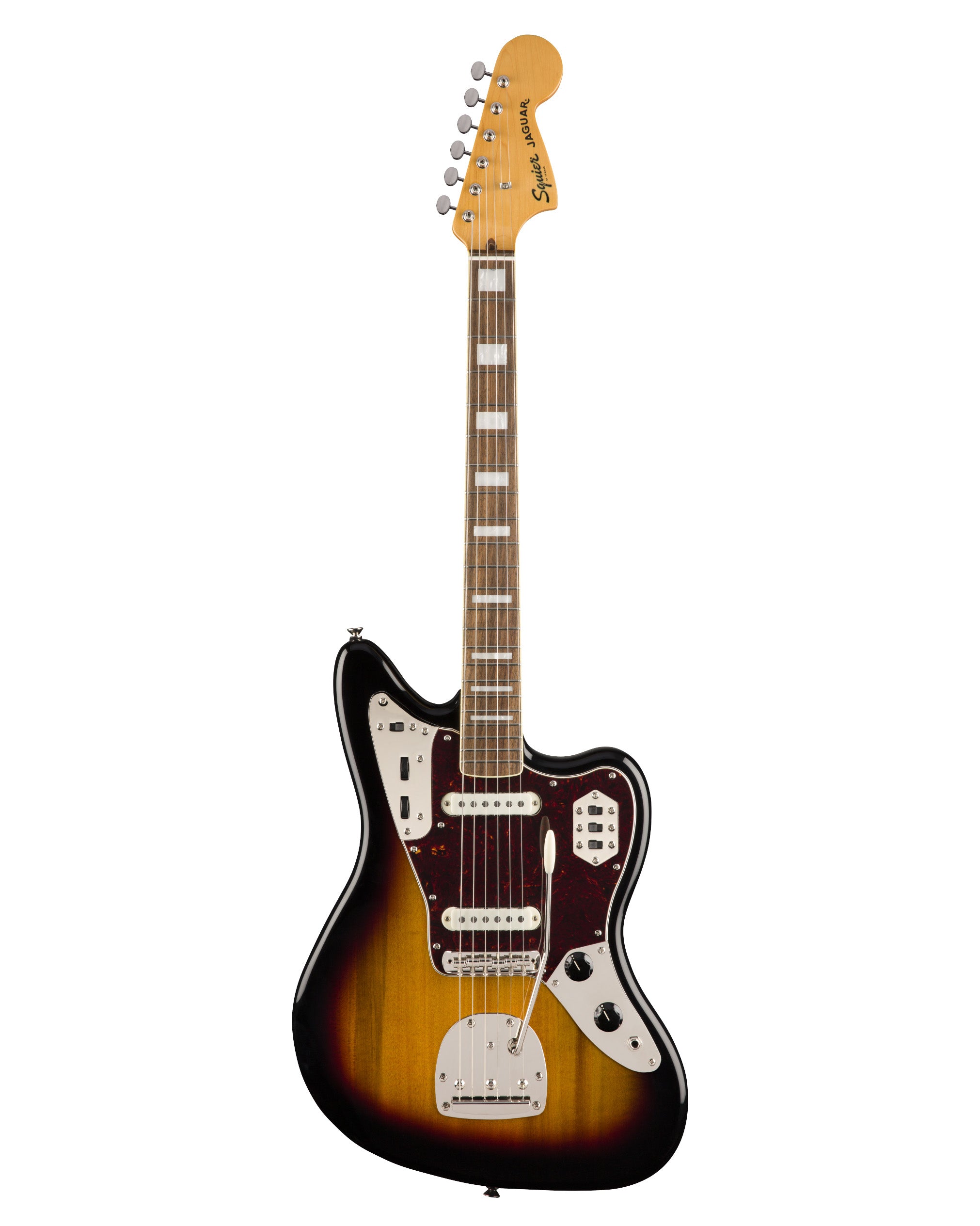 Squier Classic Vibe 70s Jaguar (Laurel Fingerboard, 3-Color Sunburst)