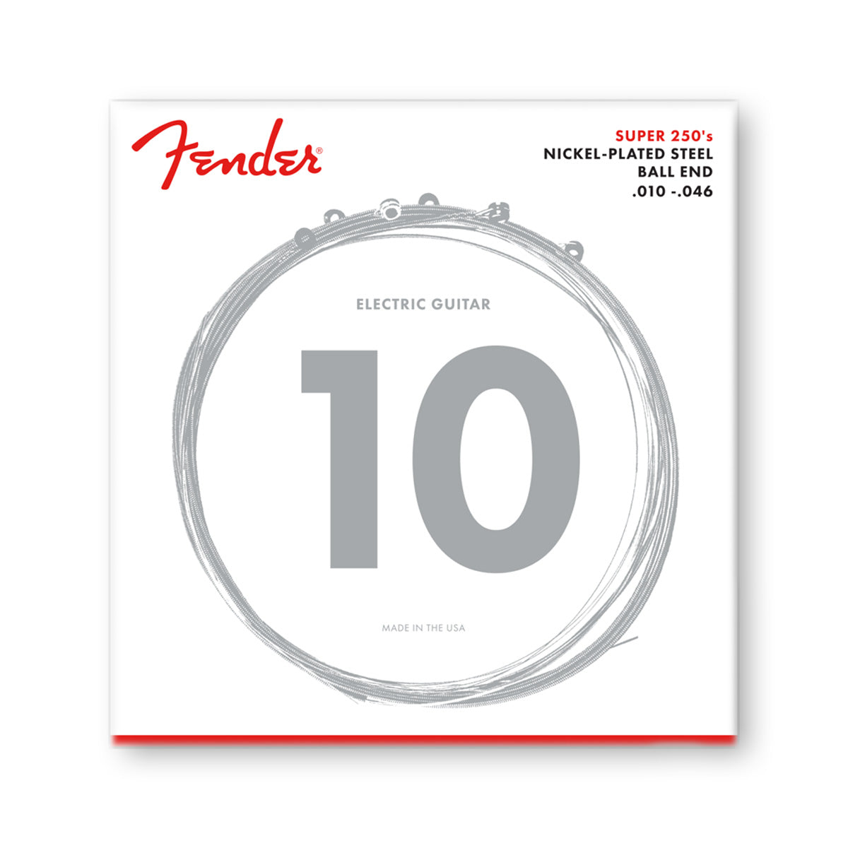 Fender Super 250s Nickel Plated Electric Guitar Strings (Various Gauges)