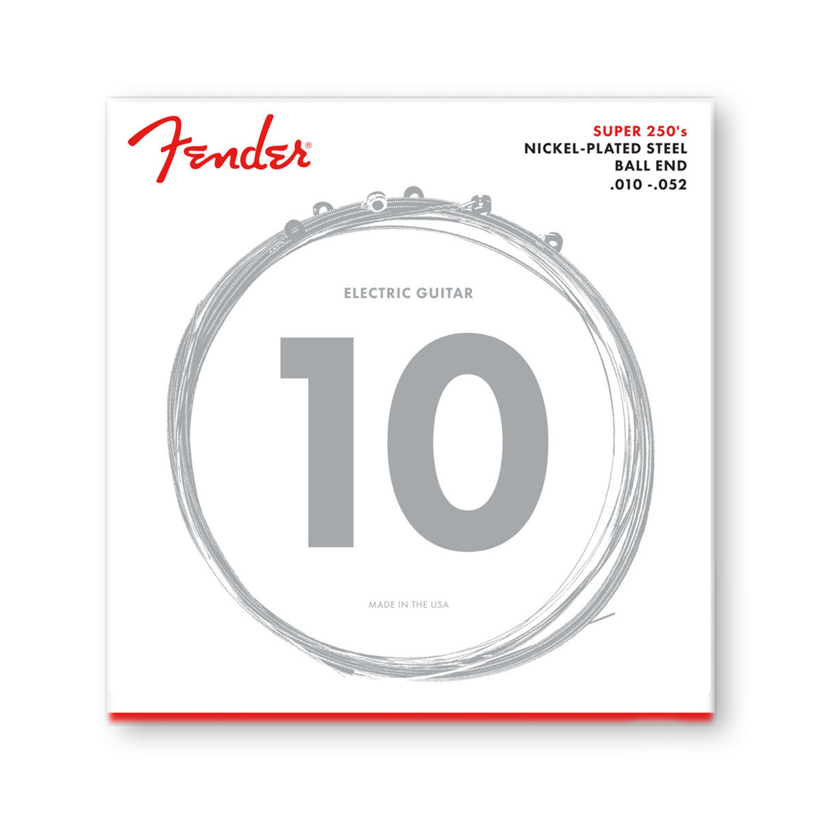 Fender Super 250s Nickel Plated Electric Guitar Strings (Various Gauges)