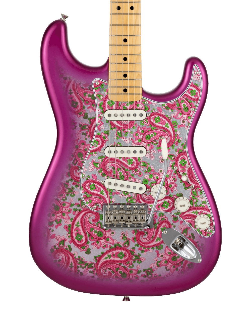 Fender Made in Japan Limited Stratocaster, Maple Fingerboard, Pink Paisley