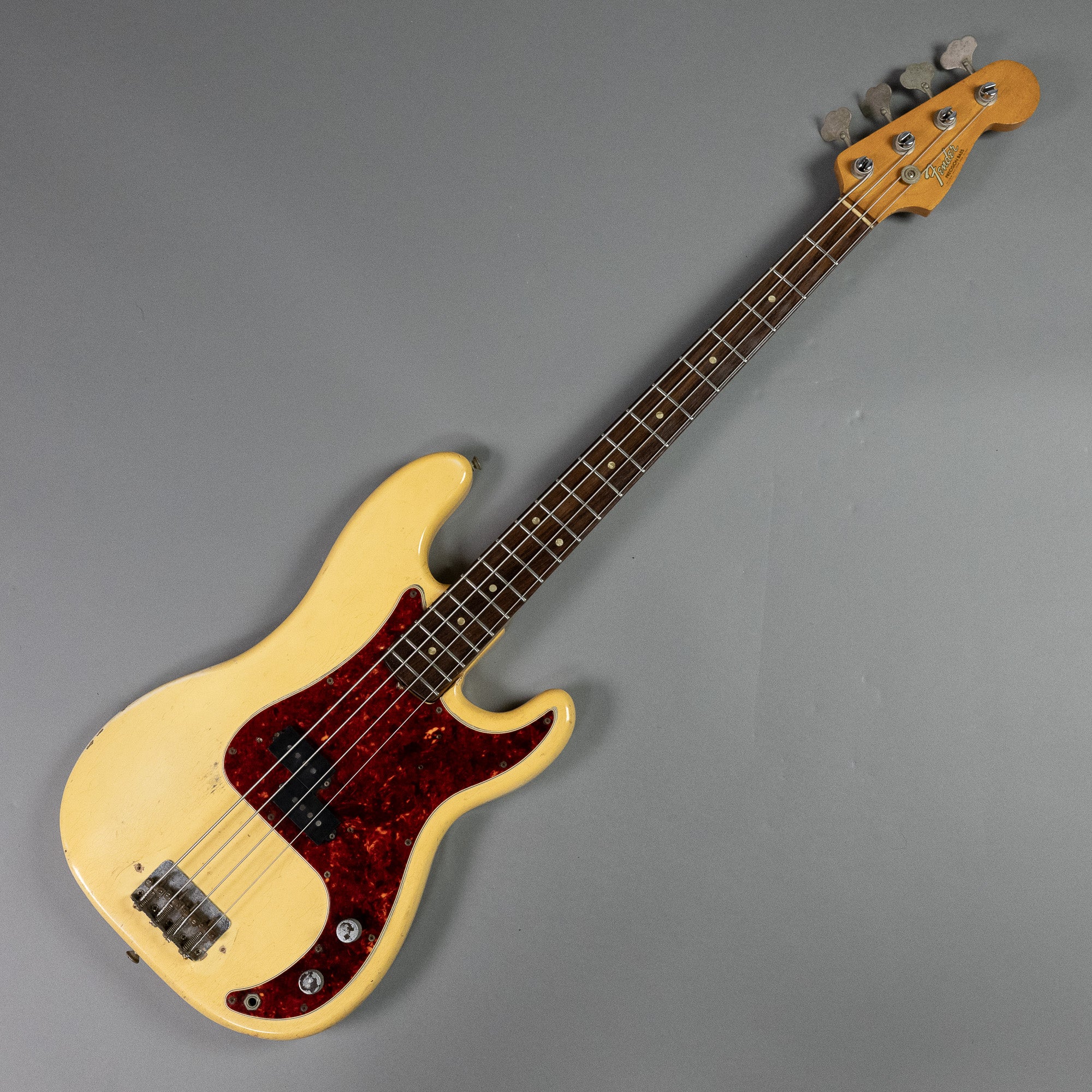 1966 Fender Precision Bass (USA, Olympic White, HSC)