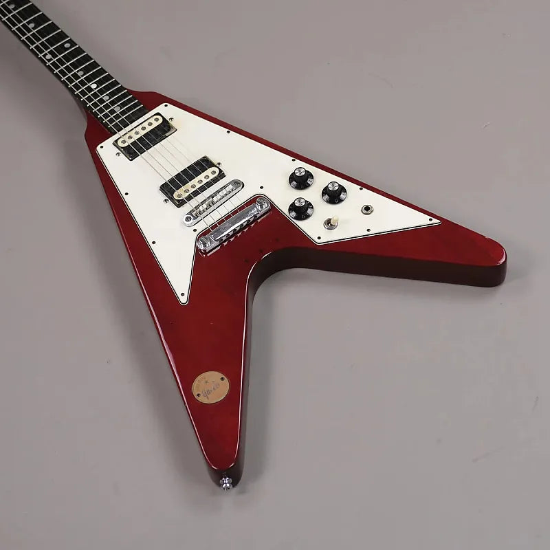 c1973 Greco FV-900 Medallion Flying V (Japan, Red, OHSC )