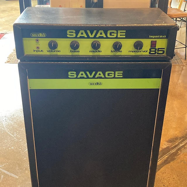 c1970s Savage Soundlab 85 Head & Cab (Australia)