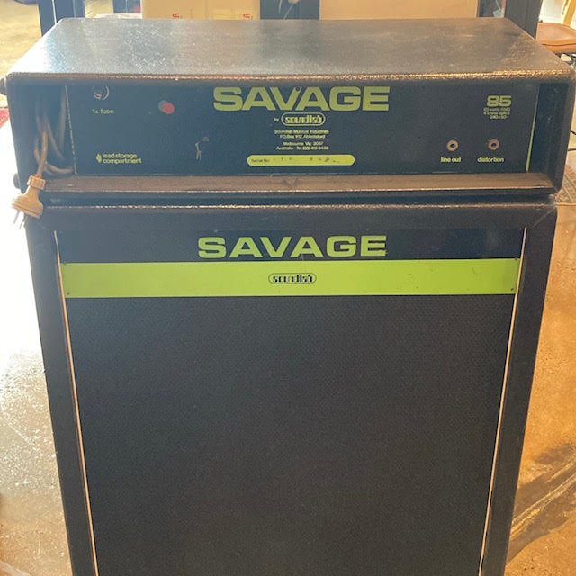 c1970s Savage Soundlab 85 Head & Cab (Australia)