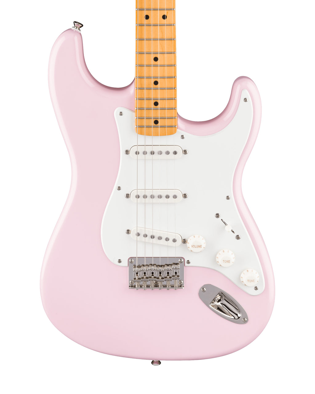 Squier Classic Vibe '50s Stratocaster HT (Maple Fingerboard, Parchment Pickguard, Shell Pink)