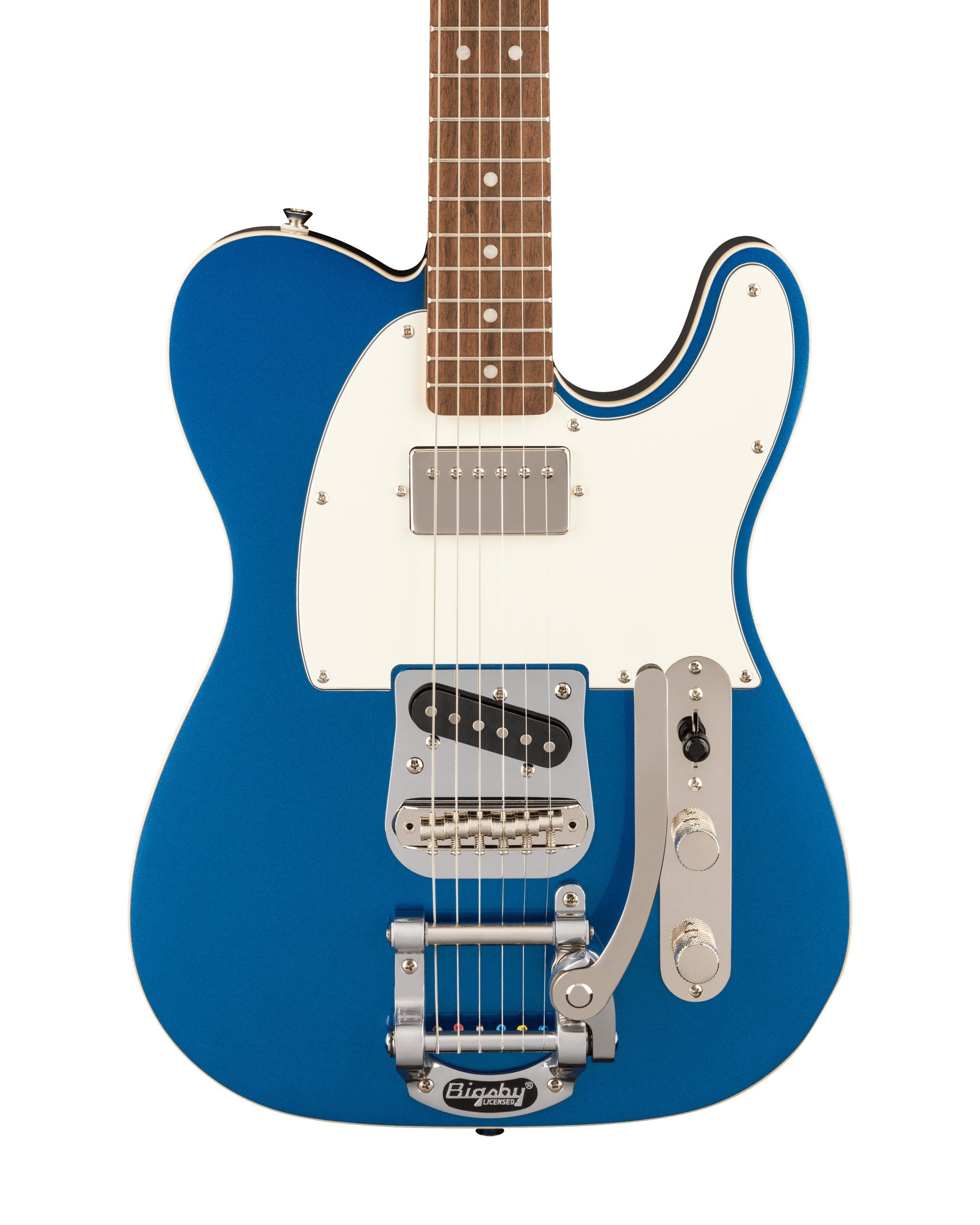 Squier Classic Vibe Custom Telecaster SH with Bigsby (Parchment Pickguard, Lake Placid Blue)