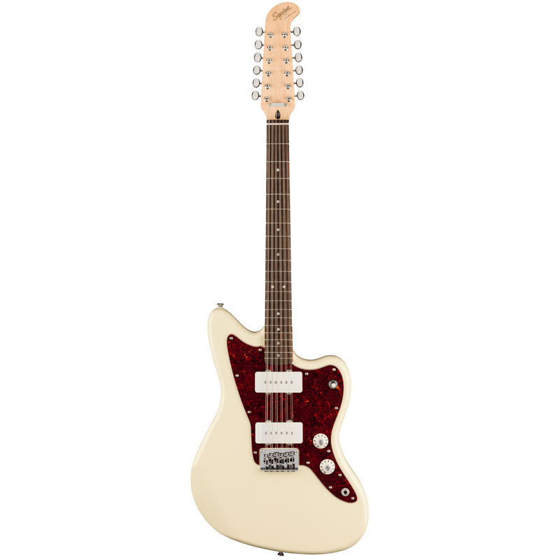 Squier Paranormal Jazzmaster XII (Laurel Fingerboard, Tortoiseshell Pickguard, Olympic White)