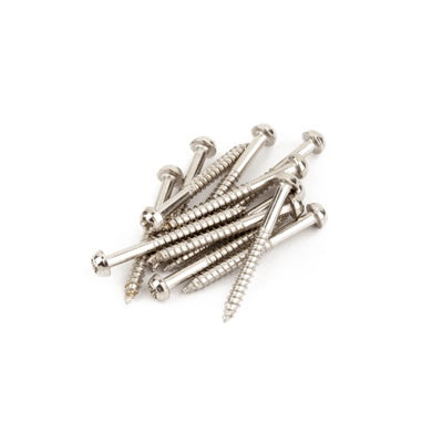 Fender Pure Vintage Jazzmaster/Telecaster Pickup Mounting Screws (Nickel, 12)