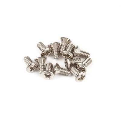 Fender Slide Switch Mounting Screws Jaguar/Jazzmaster (4-40 X 1/4" philips, Nickel, 12)
