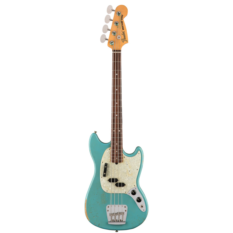 Fender JMJ Road Worn Mustang Bass (Rosewood Fingerboard, Faded Daphne Blue)