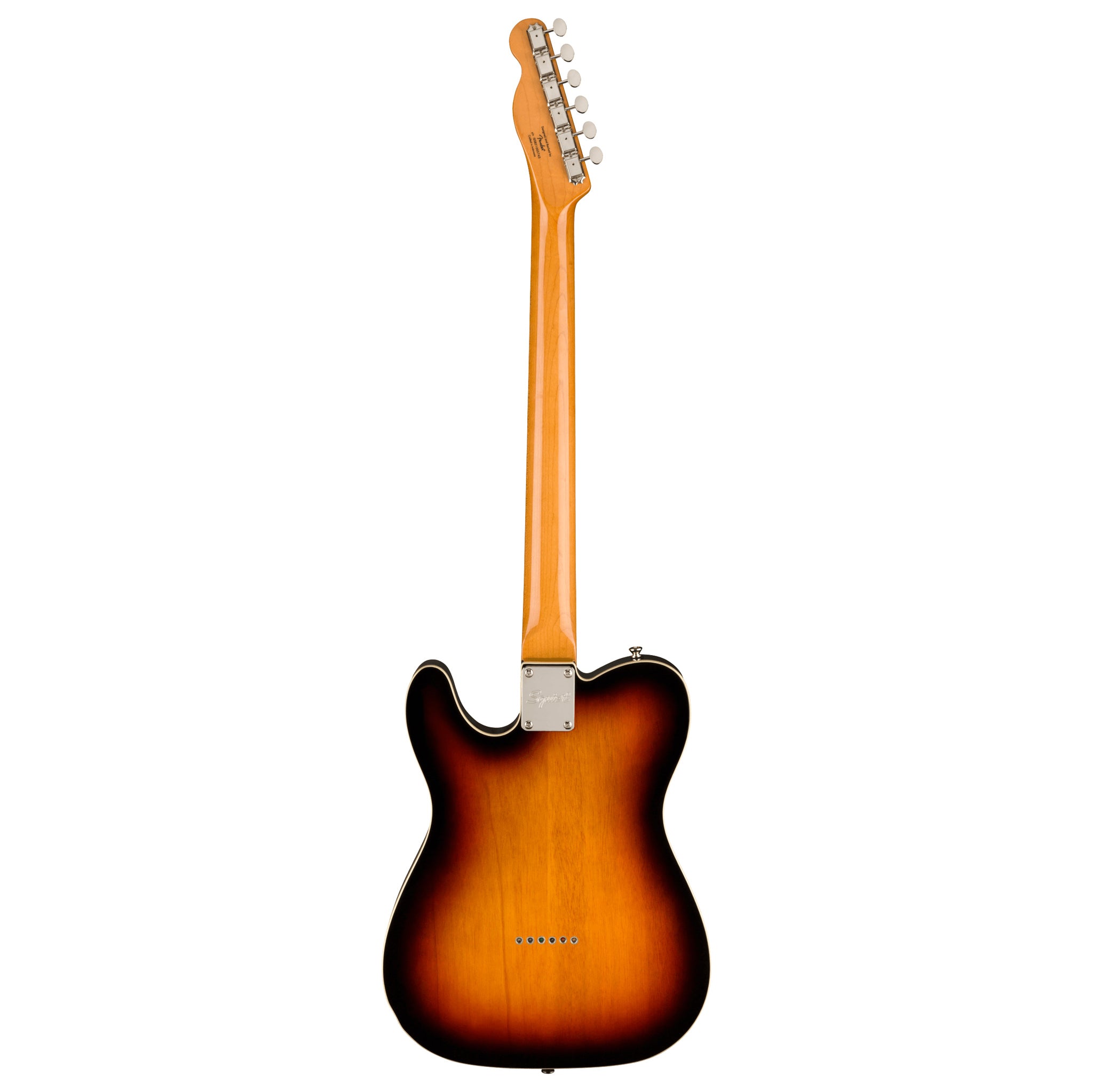 Squier Classic Vibe Baritone Custom Telecaster (Laurel Fingerboard, Parchment Pickguard, 3-Color Sunburst)
