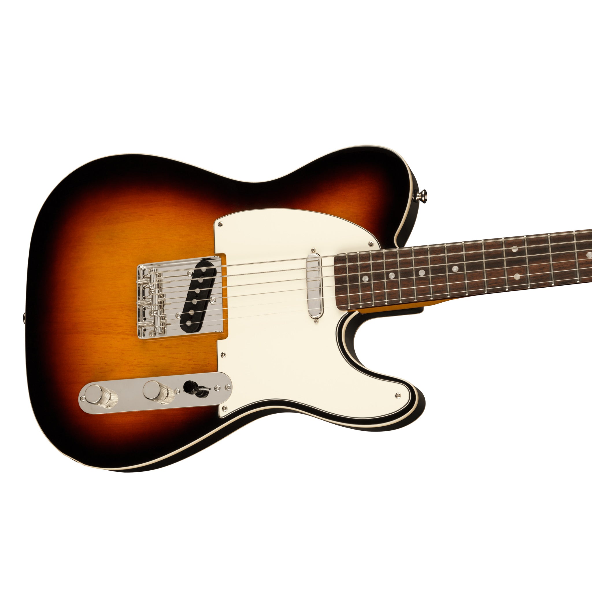 Squier Classic Vibe Baritone Custom Telecaster (Laurel Fingerboard, Parchment Pickguard, 3-Color Sunburst)