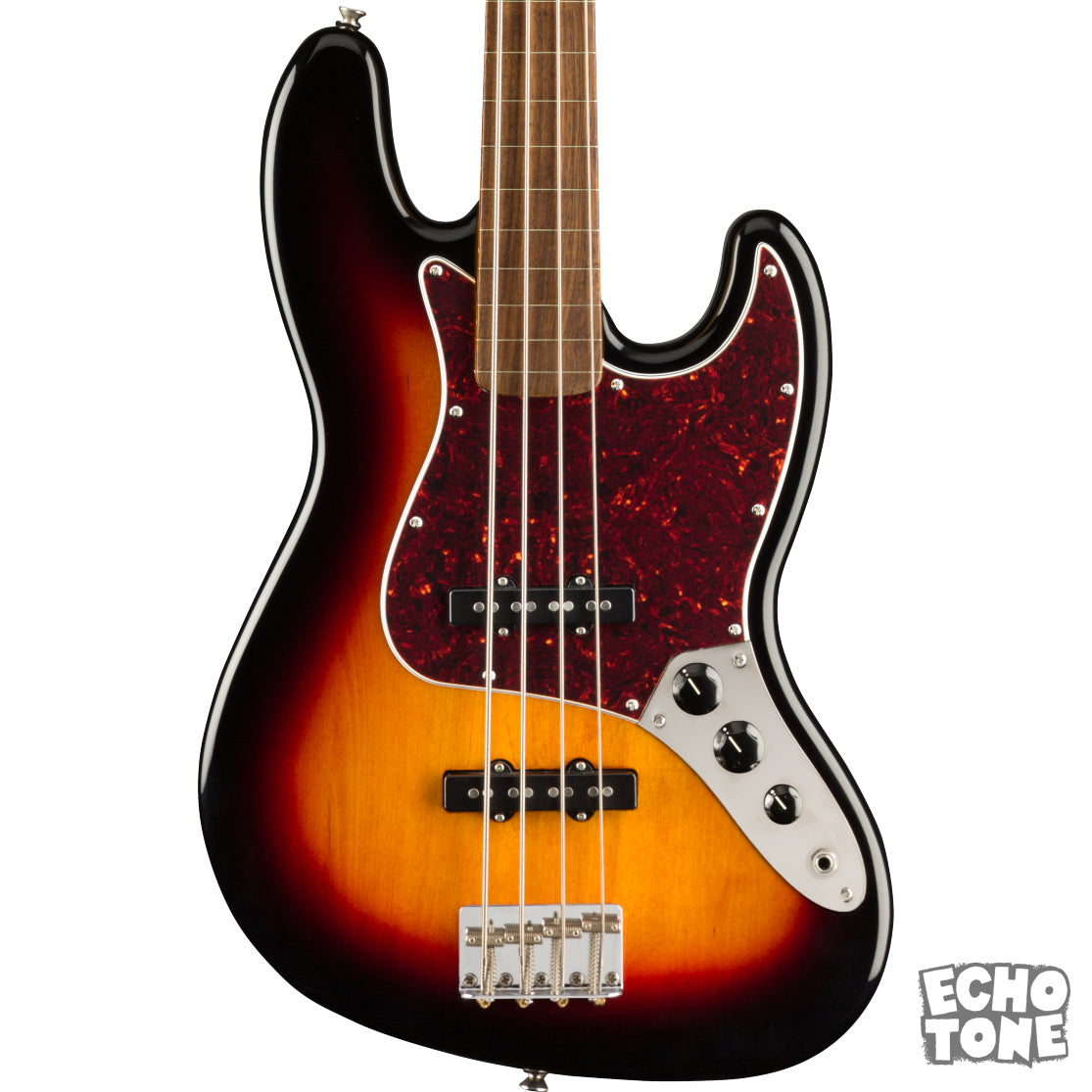 Squier Classic Vibe '60s Jazz Bass Fretless (Laurel Fingerboard, 3-Color Sunburst)