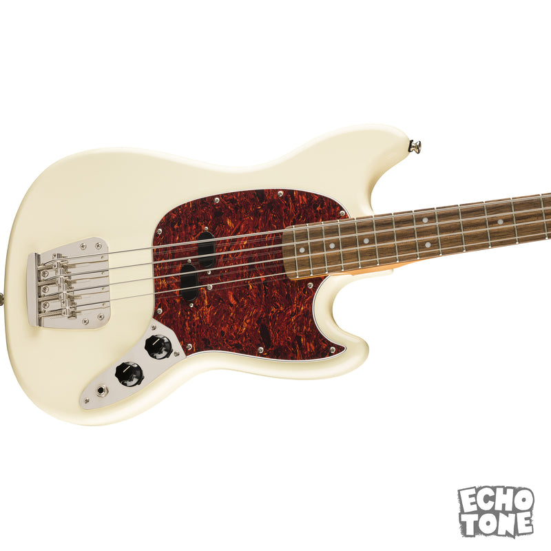 Squier Classic Vibe '60s Mustang Bass (Laurel Fingerboard, Olympic White)