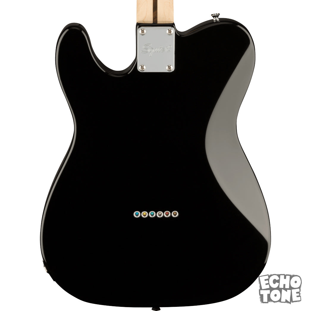 Squier Affinity Series Telecaster Deluxe (Maple Fingerboard, Black Pickguard, Black))