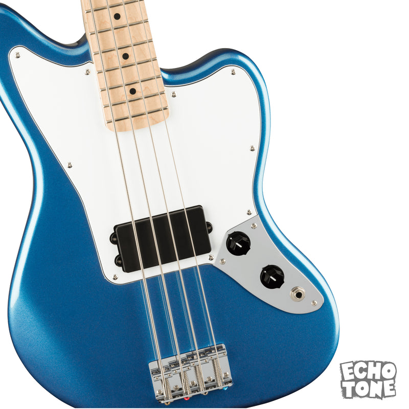 Squier Affinity Series Jaguar Bass H (Maple Fingerboard, White Pickguard, Lake Placid Blue)