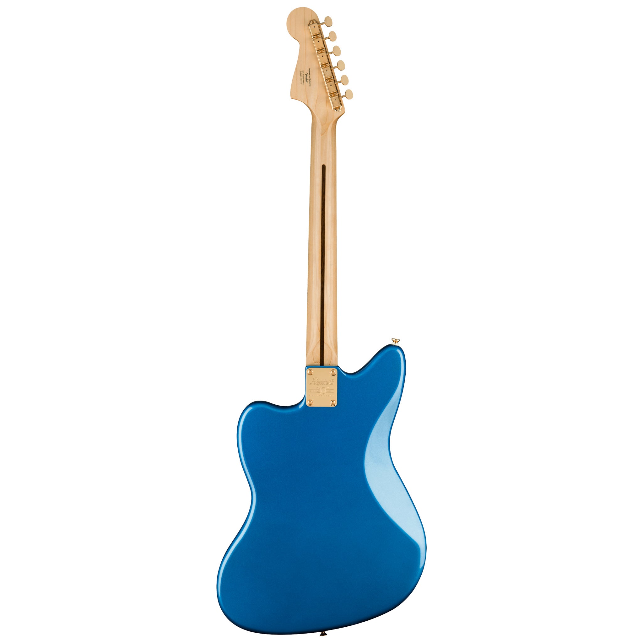 Squier 40th Anniversary Jazzmaster Gold Edition (Laurel Fingerboard, Gold Anodized Pickguard, Lake Placid Blue)