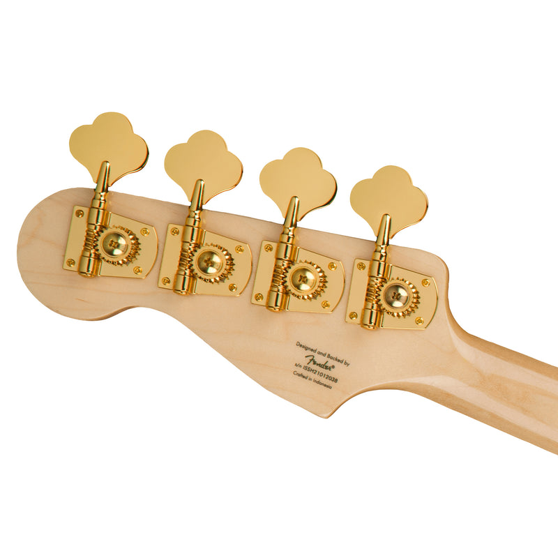 Squier 40th Anniversary Precision Bass Gold Edition (Laurel Fingerboard, Gold Anodized Pickguard, Black)