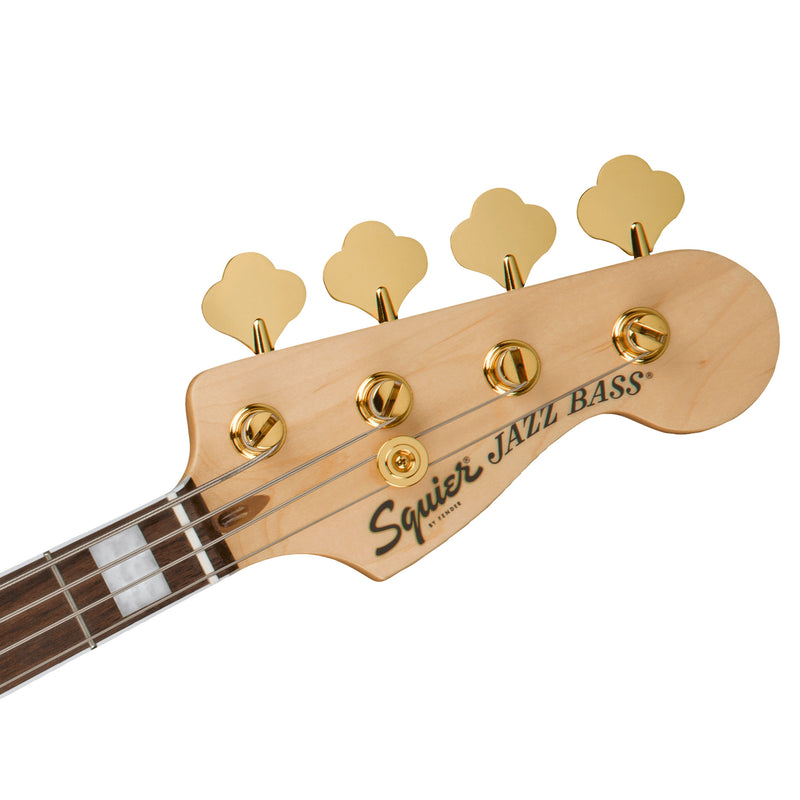 Squier 40th Anniversary Jazz Bass Gold Edition (Laurel Fingerboard, Gold Anodized Pickguard, Olympic White)