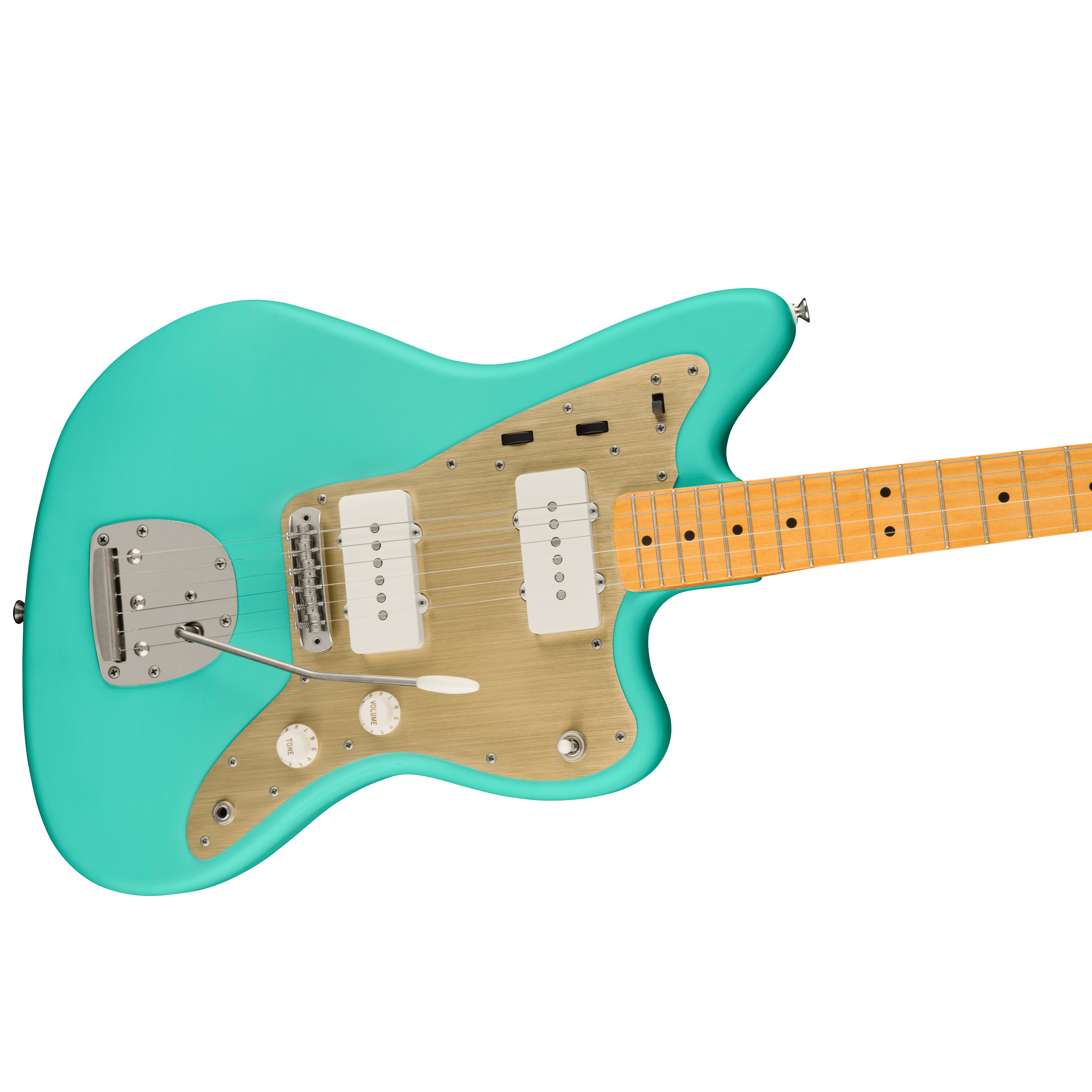 Squier 40th Anniversary Jazzmaster Vintage Edition (Maple Fingerboard, Gold Anodized Pickguard, Satin Seafoam Green)