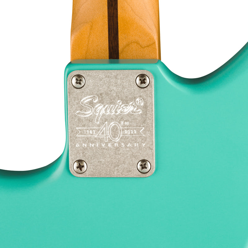 Squier 40th Anniversary Jazzmaster Vintage Edition (Maple Fingerboard, Gold Anodized Pickguard, Satin Seafoam Green)